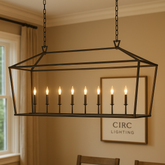 19th C. English Openwork Rectangular Chandelier 72"