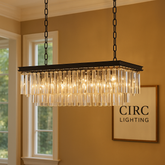 1920S Odeon Rectangular Chandelier 40"