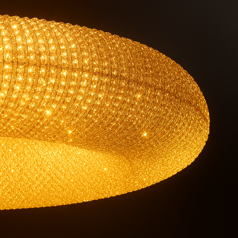 Crystal Halo Clear Round LED Chandelier 41" Crystal Halo Clear Round LED Chandelier 41"