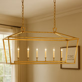 19th C. English Openwork Rectangular Chandelier 54"