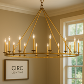 19th C. English Openwork Round Chandelier 60"