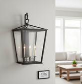 19th C. English Openwork Outdoor Sconce 28"