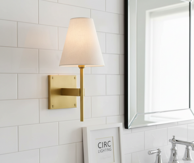 Fulham Linen Shade Sconce