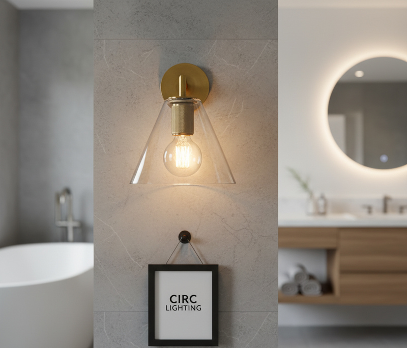 Utilitaire Funnel Shade Sconce