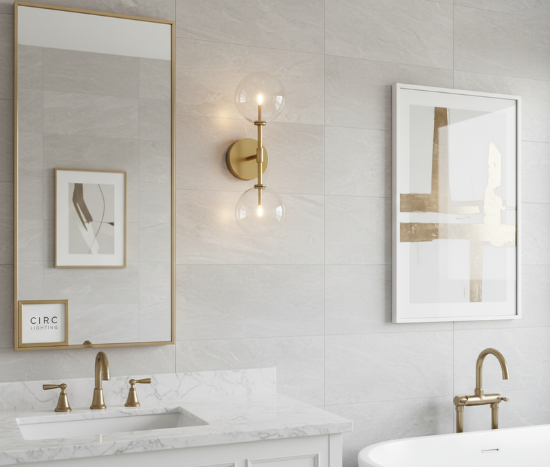 Glass Globe Linear Sconce