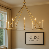 19th C. English Openwork Round Chandelier 50"