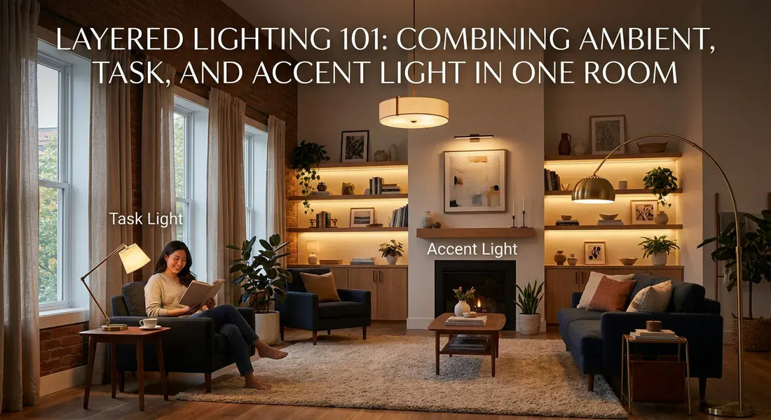 Layered Lighting 101: Combining Ambient, Task, and Accent Light in One Room