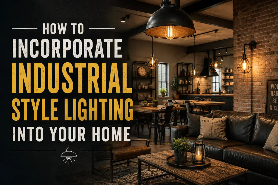How to Incorporate Industrial Style Lighting into Your Home