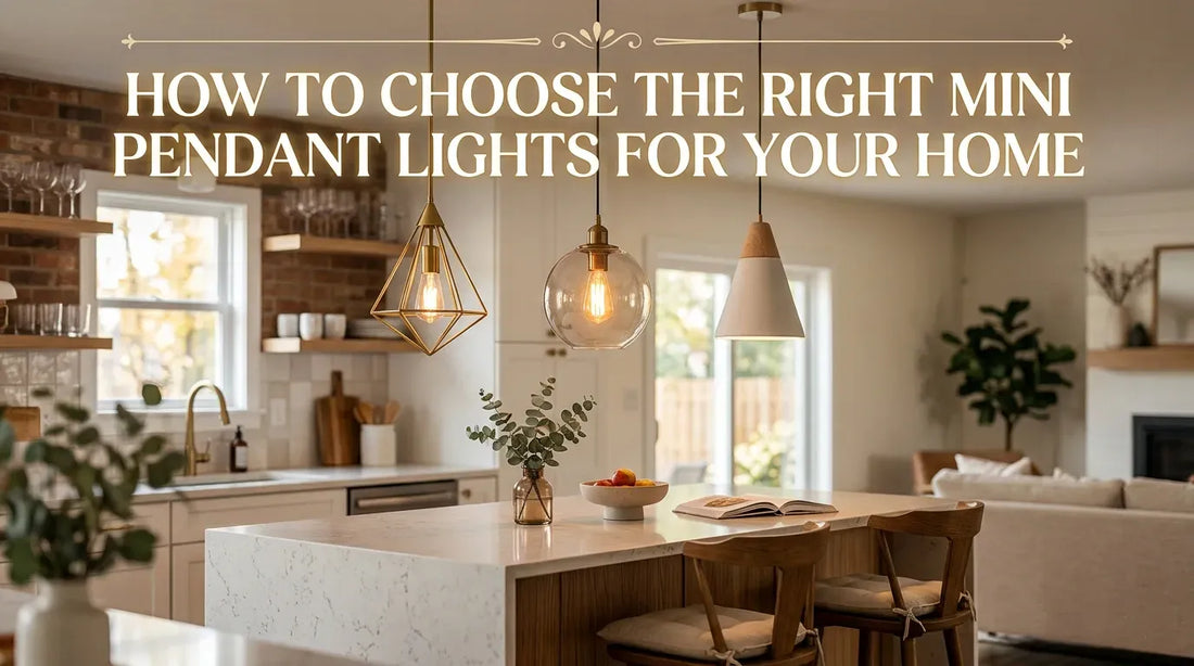 How to Choose the Right Mini Pendant Lights for Your Home