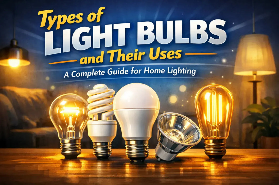 Types of Light Bulbs and Their Uses: A Complete Guide for Home Lighting