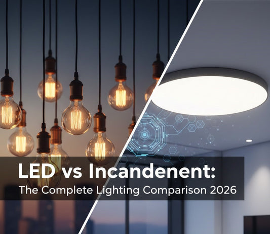 LED vs Incandescent Ceiling Lights 2026: Efficiency & Style
