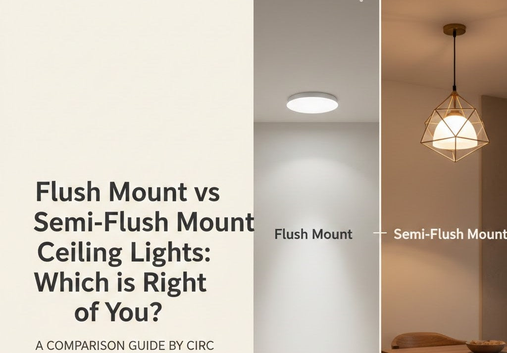 Flush Mount vs Semi-Flush Mount Ceiling Lights: Which is Best