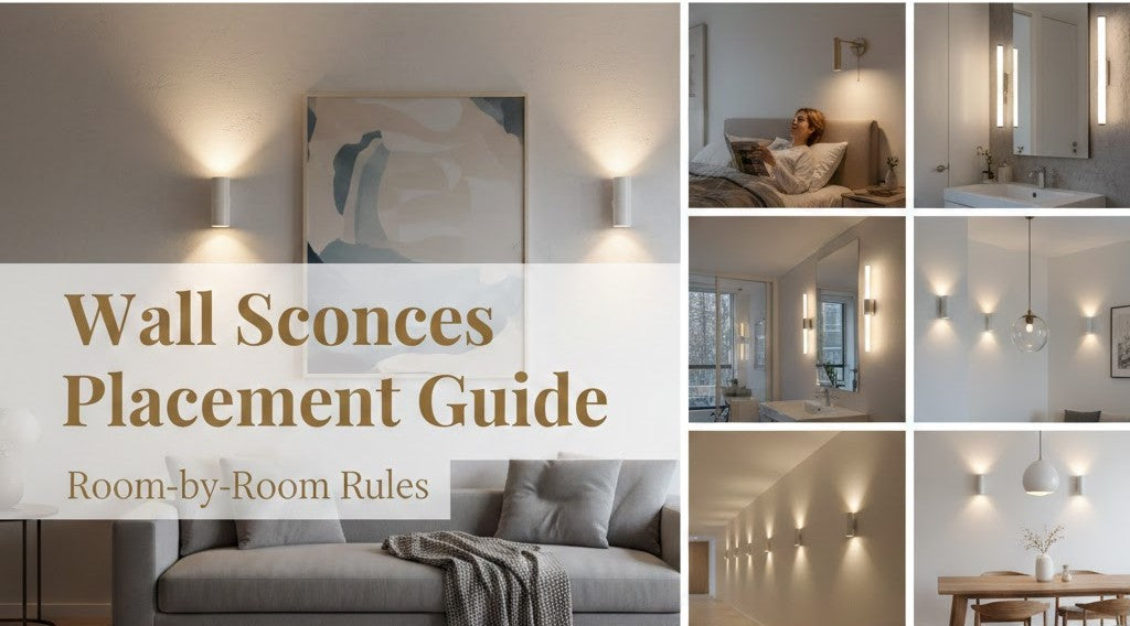 Wall Sconce Placement Guide: Height & Spacing by Room
