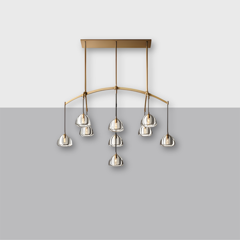 Hemisphere 54" Linear Chandelier | CIRC