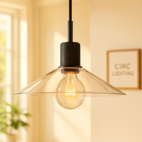 Utilitaire Glass Slope Shade Pendant