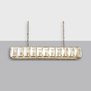 Harlow Crystal Rectangular Chandelier 74"