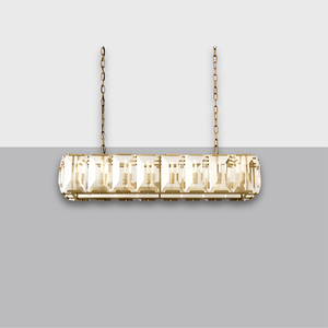Harlow Crystal Rectangular Chandelier 62"