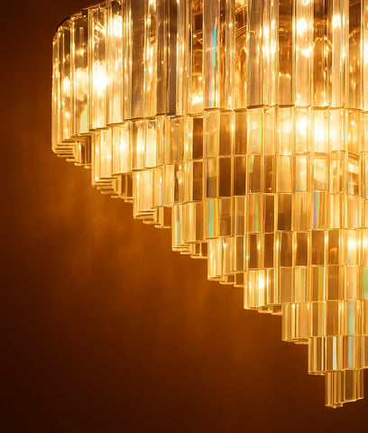 1920s Odeon Round Chandelier 44"