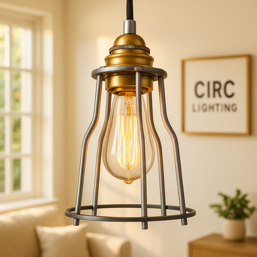 Industrial Cage Filament Pendant