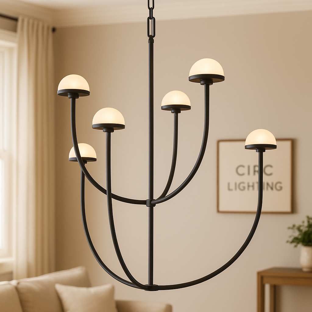 Pedra Round Chandelier 32"