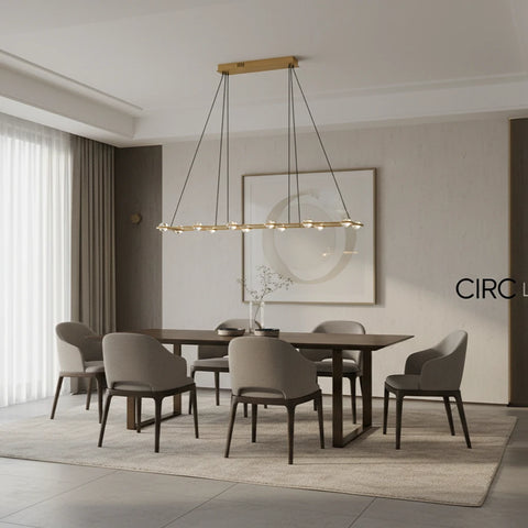 Éclatant Rectangular Chandelier 72"