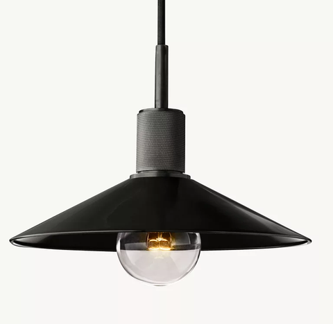 Utilitaire Metal Slope Shade Pendant Light