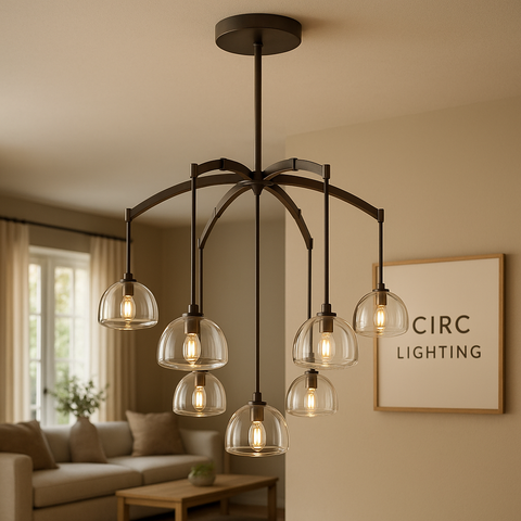 Hemisphere Round Chandelier 36"