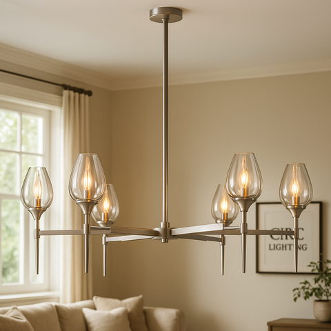 Tulip Round Chandelier 42"