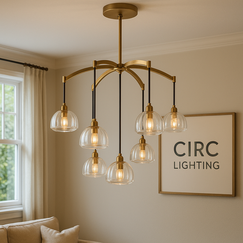 Hemisphere Round Chandelier 36"