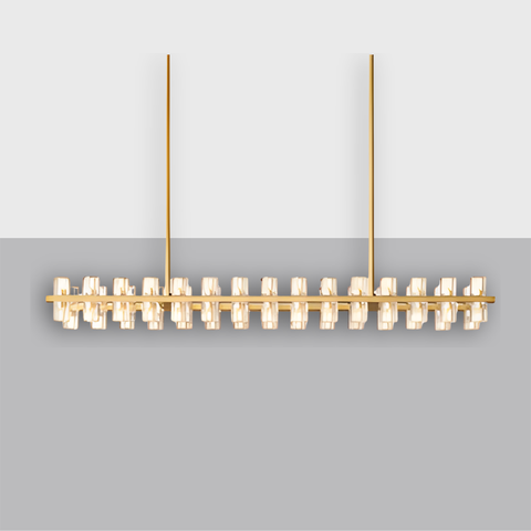 Arcachon LED Rectangular Chandelier 54"
