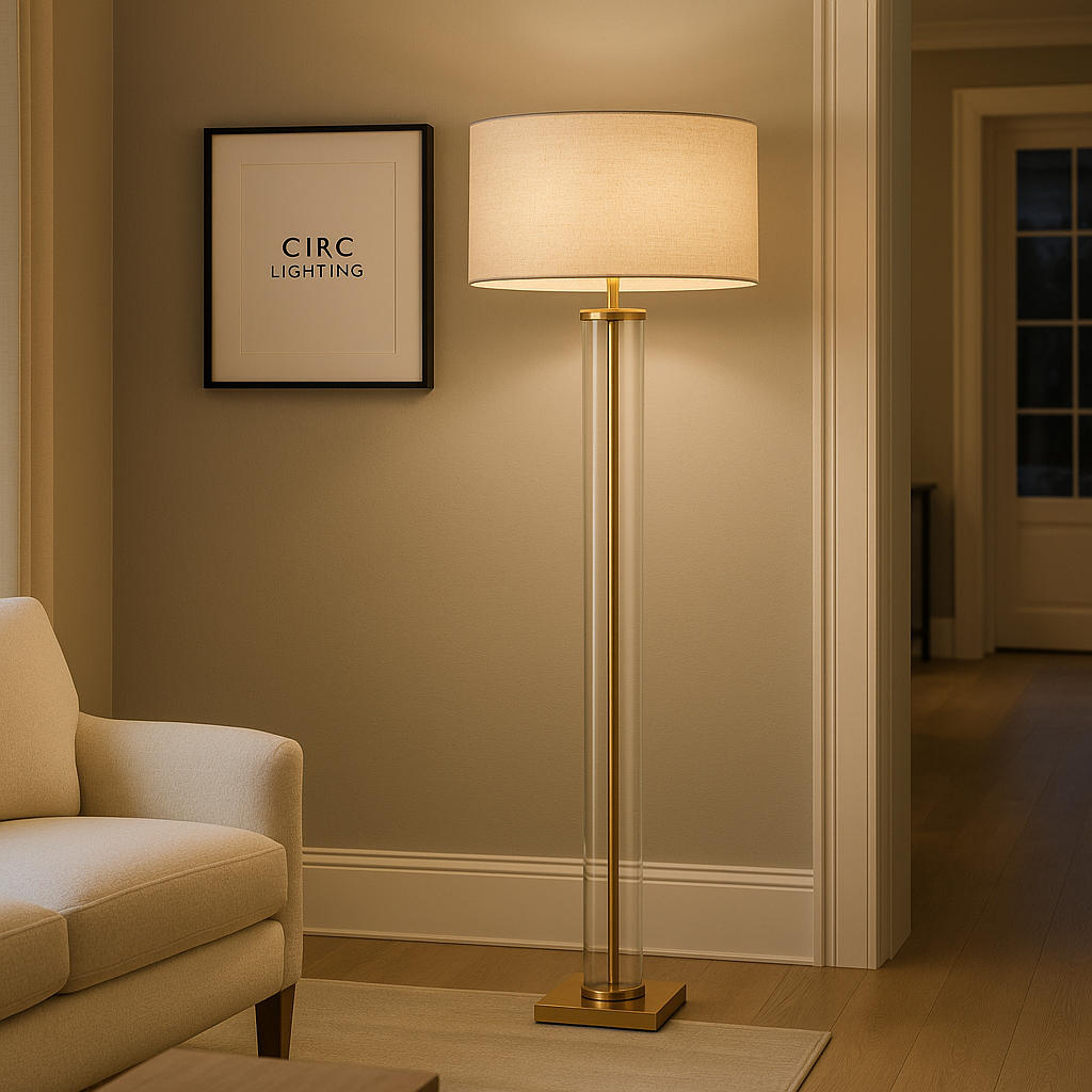 French Column Floor Lamp