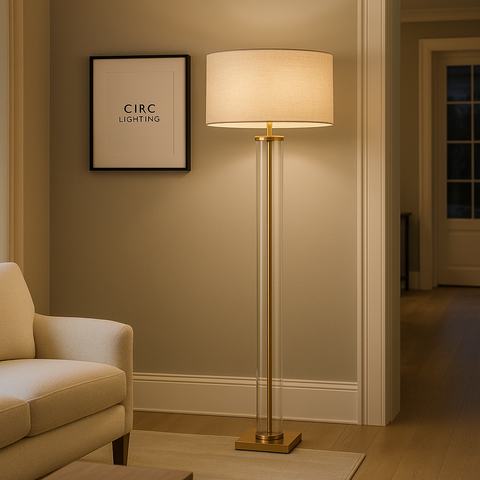 French Column Floor Lamp