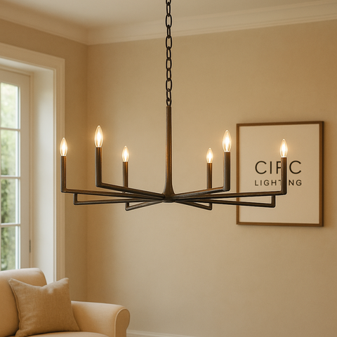 Thaddeus Round Chandelier 60"