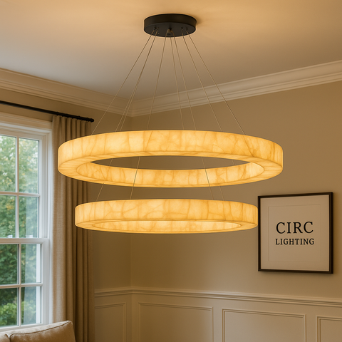 Rivage Lueur Two-Tier Round Chandelier 60"