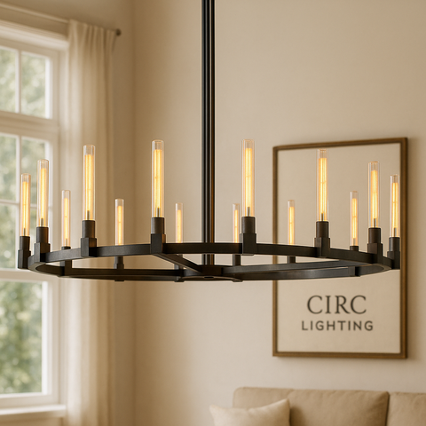 Cannele Round Chandelier 72"