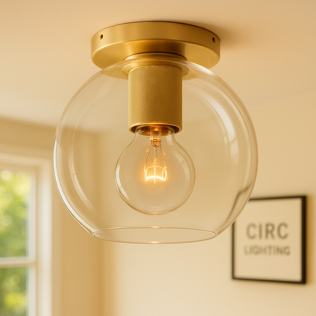 Utilitaire Globe Shade Flushmount