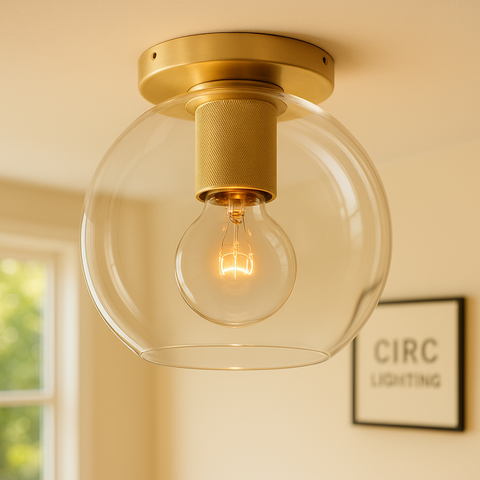 Utilitaire Globe Shade Flushmount