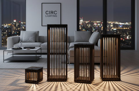 Porto Square Aluminum Solar Lantern