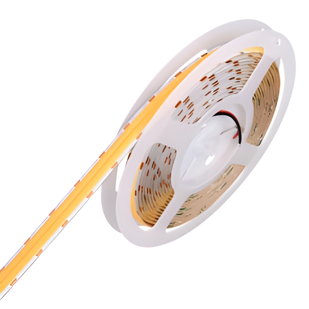 A5000 600 LEDs/m Double-Line COB LED Strip | 12mm Ra90 24V Ultra-Bright Cove Lighting