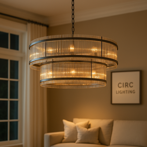 San Marco Two-Tier Round Chandelier 60"