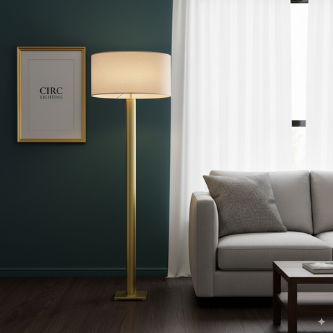 Cylindrical Column Floor Lamp