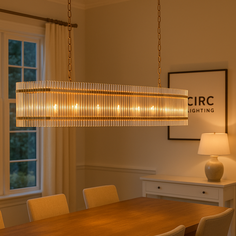 San Marco Rectangular Chandelier 54"