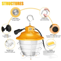 CIRC 60W LED Pro Temporary Work Light 60W/48W/36W Orange with US Plug