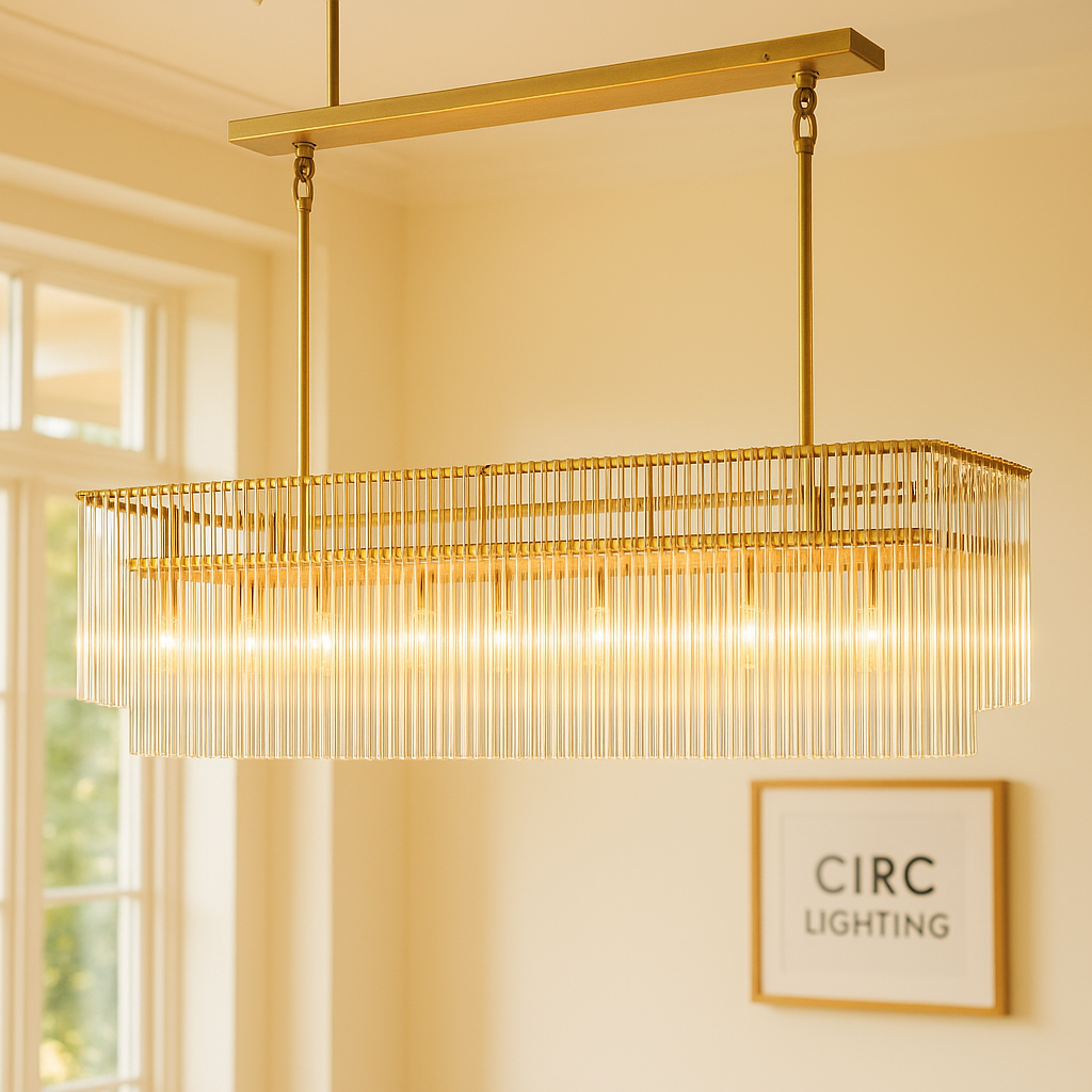 Amadeo Rectangular Chandelier 54"