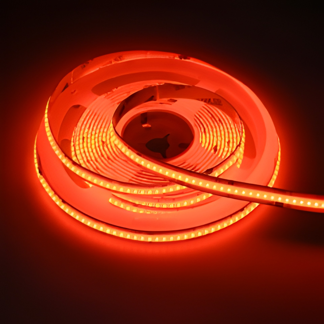 A5000 840 LEDs/m RGB COB LED Strip | 10mm 24V Professional Color Cove Lighting