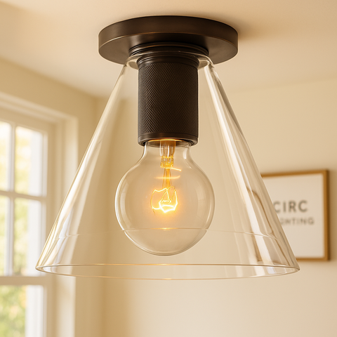 Utilitaire Funnel Shade Flushmount