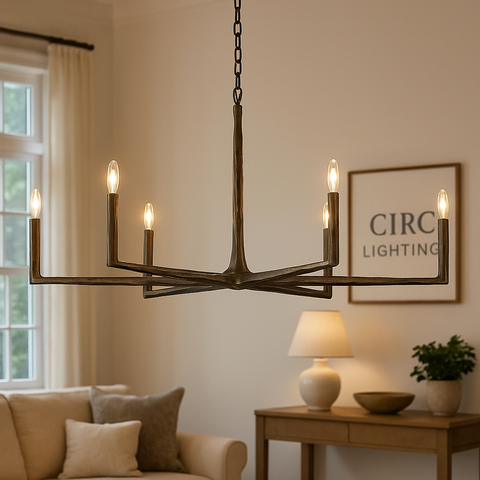 Thaddeus Round Chandelier 48"