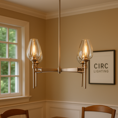 Tulip Round Chandelier 27"