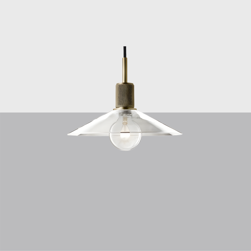 Utilitaire Glass Slope Shade Pendant Light
