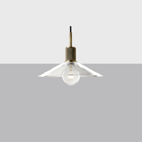 Utilitaire Glass Slope Shade Pendant Light
